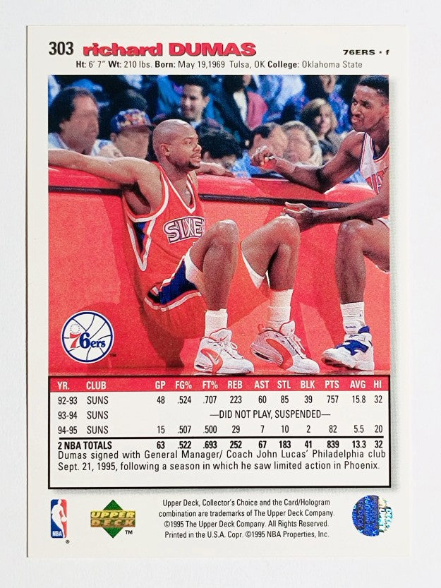 1995-96 Collector's Choice #303 Richard Dumas