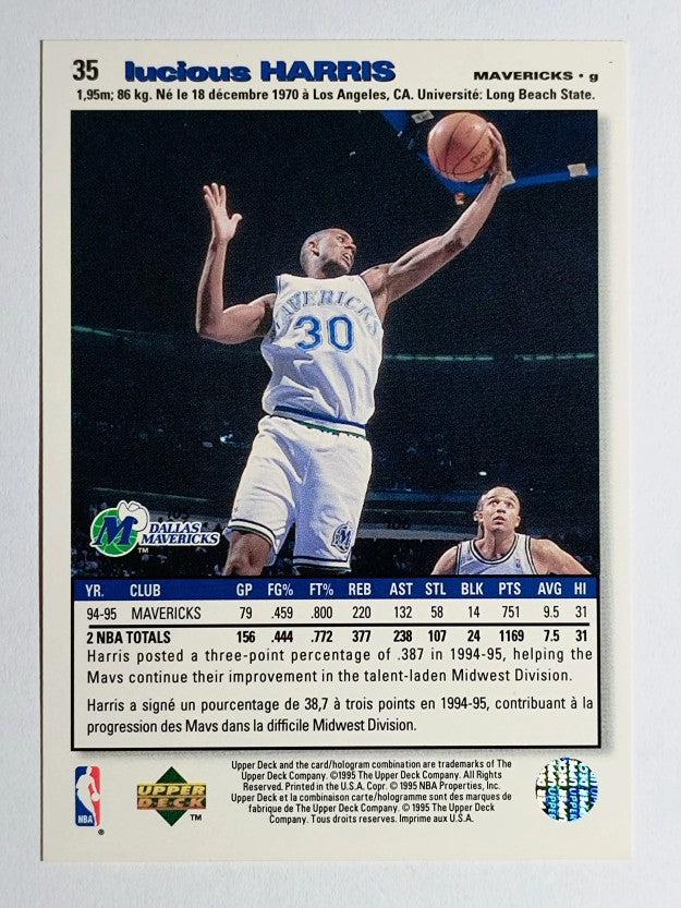 1995-96 Collector's Choice International French I #35 Lucious Harris