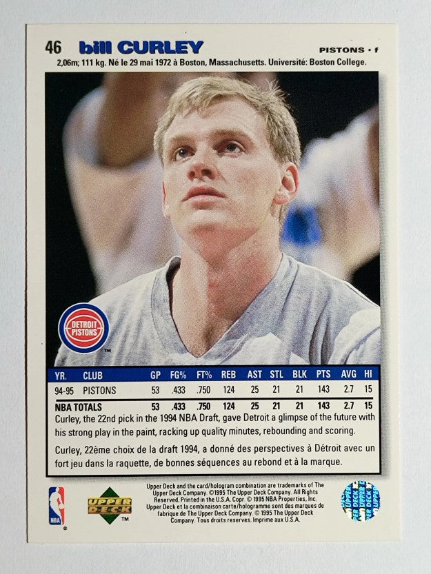 1995-96 Collector's Choice International French I #46 Bill Curley