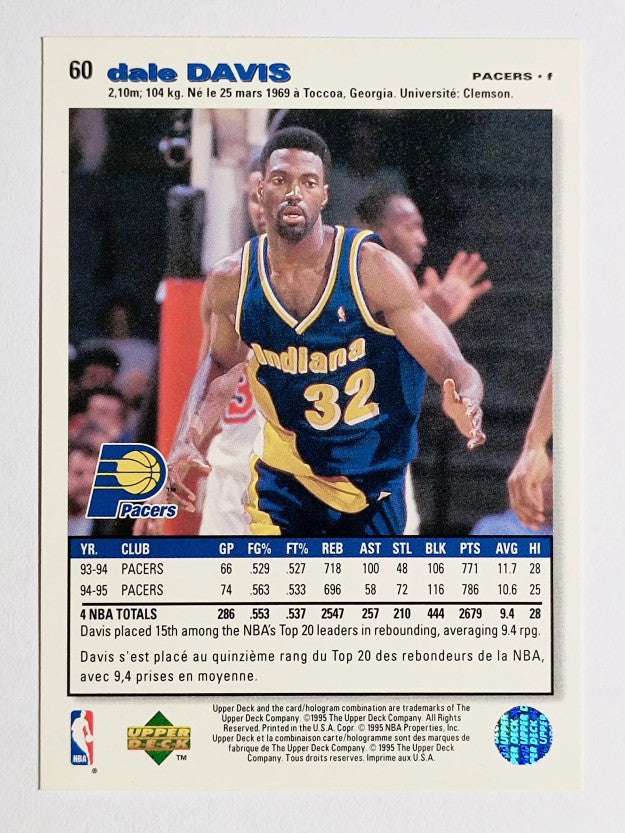 1995-96 Collector's Choice International French I #60 Dale Davis