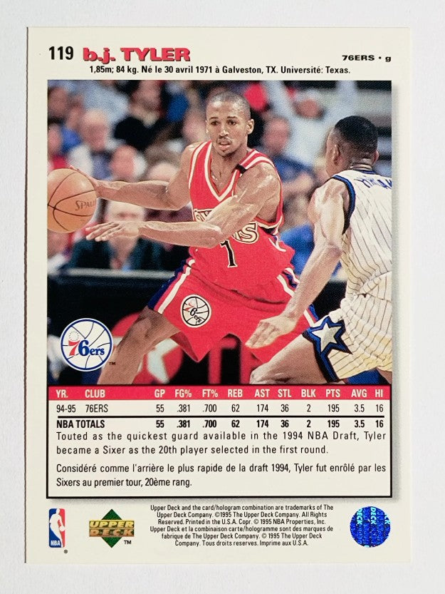 1995-96 Collector's Choice International French I #119 B.J. Tyler