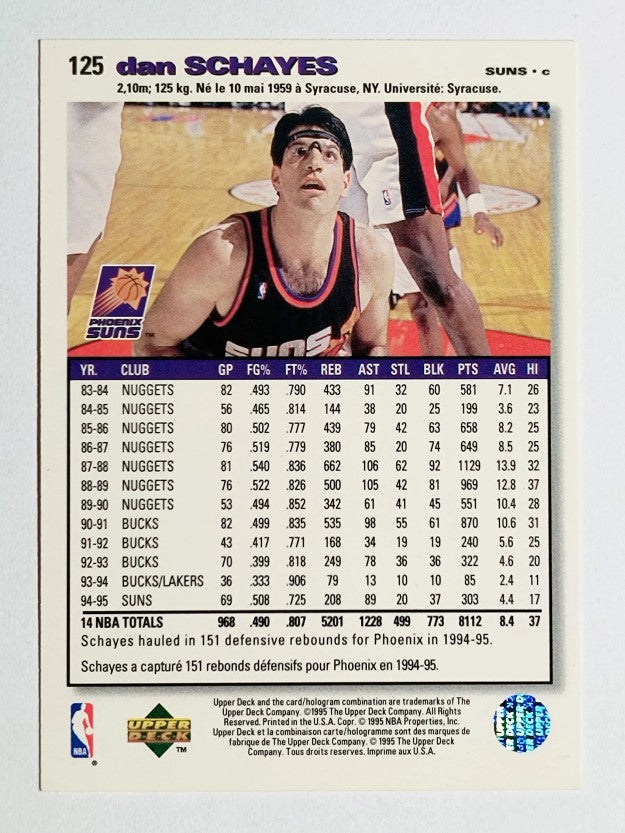 1995-96 Collector's Choice International French I #125 Danny Schayes