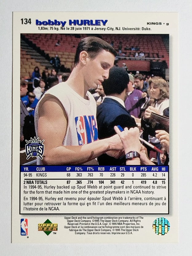 1995-96 Collector's Choice International French I #134 Bobby Hurley