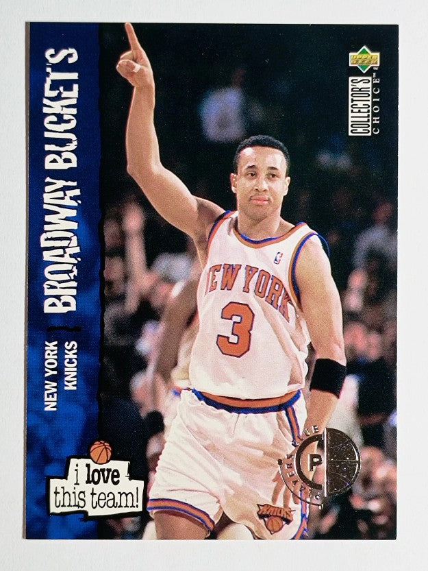 1995-96 Collector's Choice Player's Club #383 John Starks LOVE