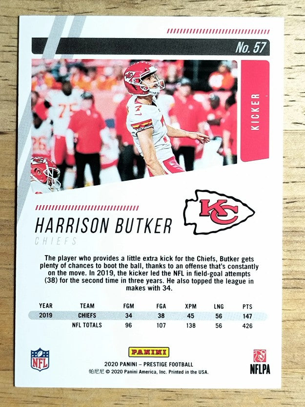 2020 Prestige #57 Harrison Butker