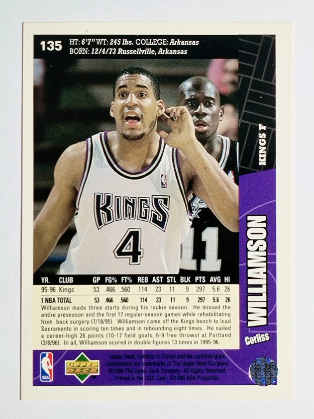 1996-97 Collector's Choice #135 Corliss Williamson