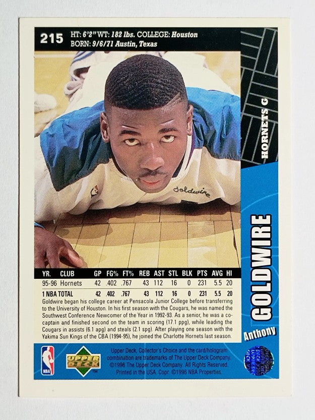 1996-97 Collector's Choice #215 Anthony Goldwire