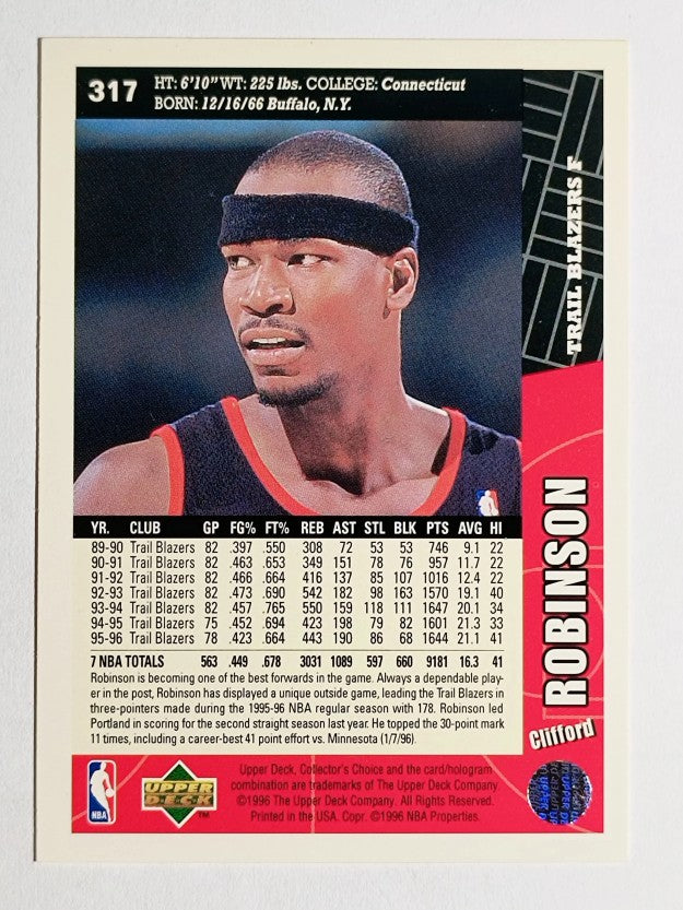 1996-97 Collector's Choice #317 Clifford Robinson