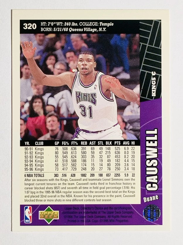 1996-97 Collector's Choice #320 Duane Causwell