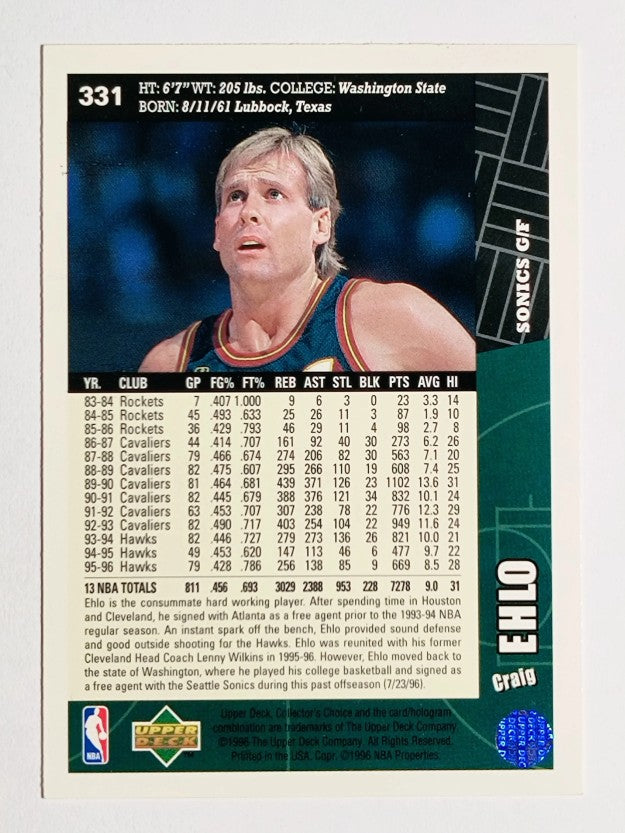 1996-97 Collector's Choice #331 Craig Ehlo