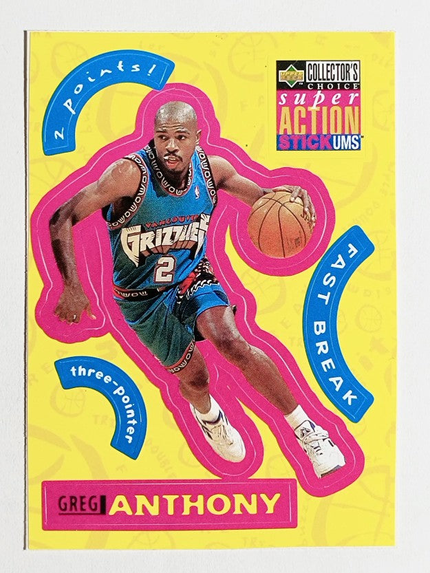 1996-97 Collector's Choice Stick Ums 2 #S28 Greg Anthony