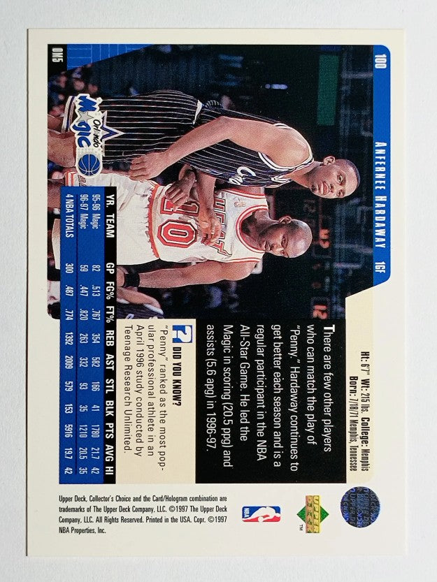 1997-98 Collector's Choice #100 Anfernee Hardaway
