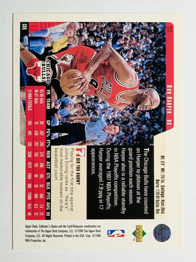 1997-98 Collector's Choice #217 Ron Harper
