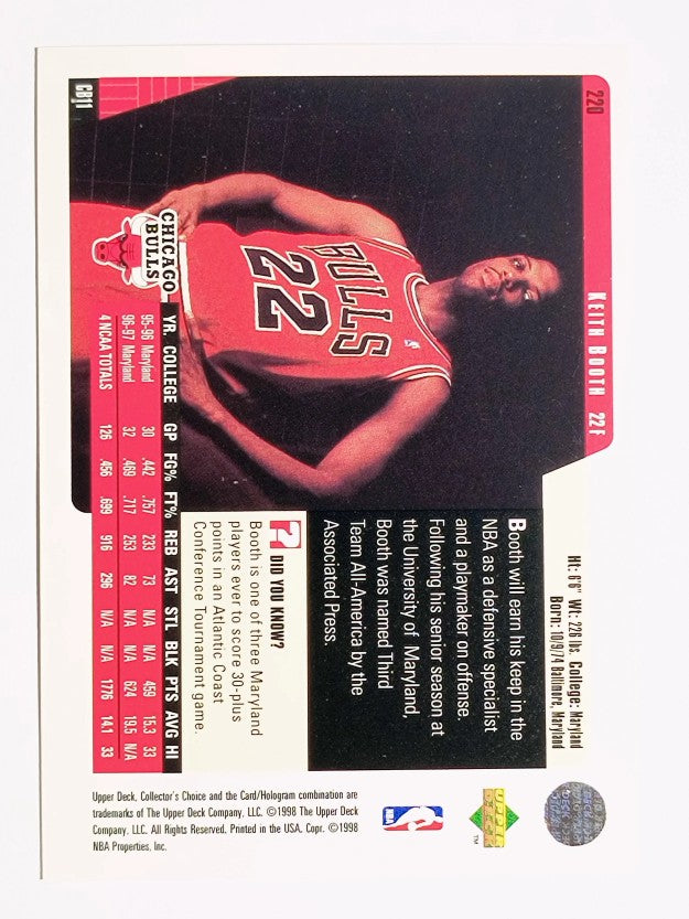 1997-98 Collector's Choice #220 Keith Booth RC