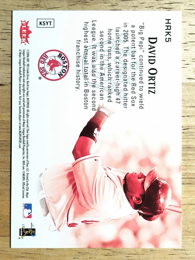 2006 Ultra Home Run Kings #HRK5 David Ortiz