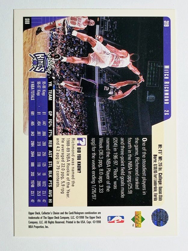1997-98 Collector's Choice #319 Mitch Richmond
