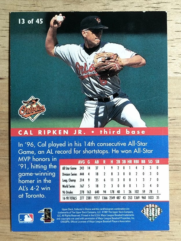 1997 Collector's Choice All-Star Connection #13 Cal Ripken