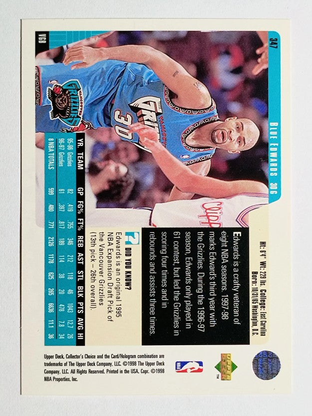1997-98 Collector's Choice #347 Blue Edwards