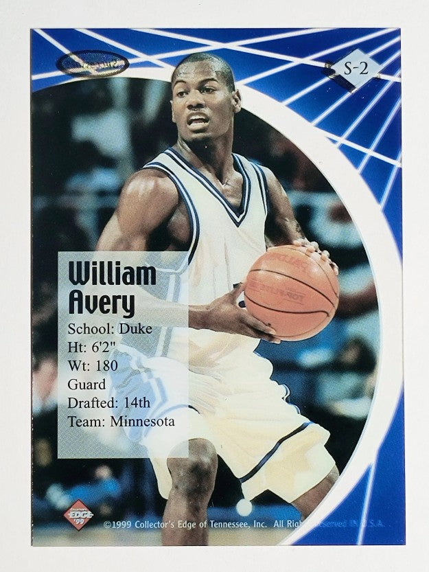 1999 Collector's Edge Rookie Rage Successors #S2 William Avery