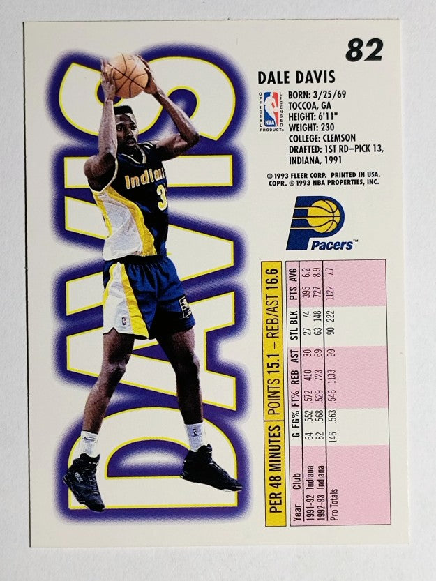 1993-94 Fleer #82 Dale Davis