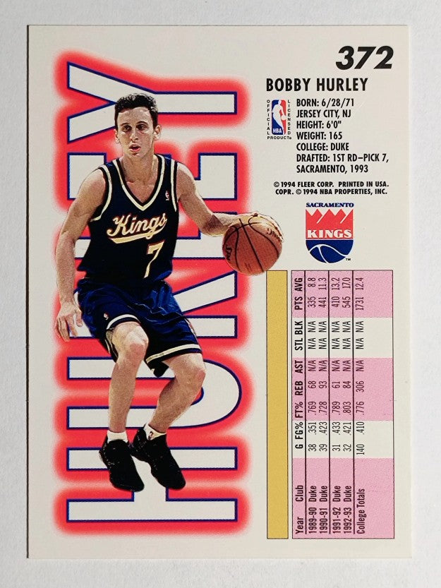 1993-94 Fleer #372 Bobby Hurley RC
