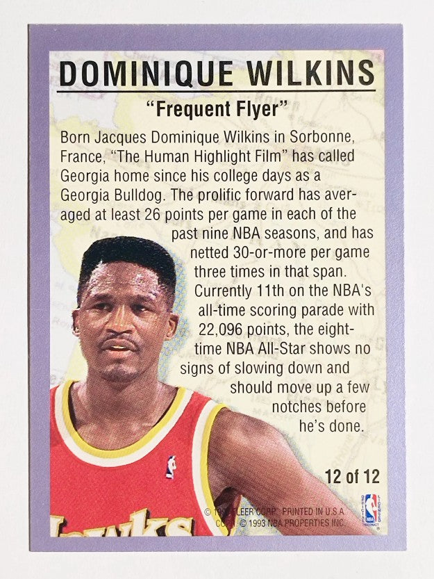 1993-94 Fleer Internationals #12 Dominique Wilkins