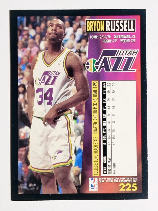 1994-95 Fleer #225 Bryon Russell