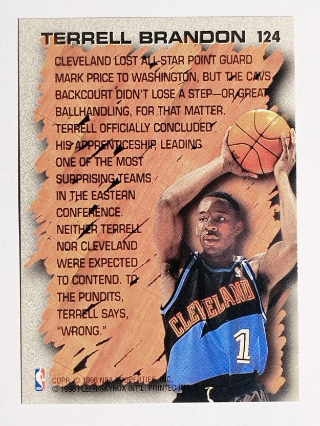 1996-97 Fleer #124 Terrell Brandon HL
