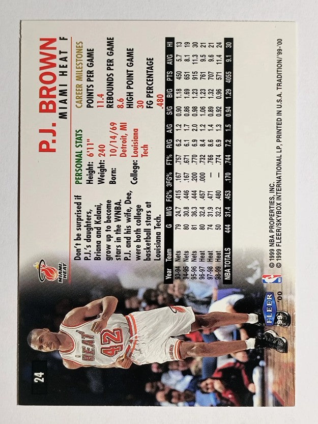 1999-00 Fleer #24 P.J. Brown