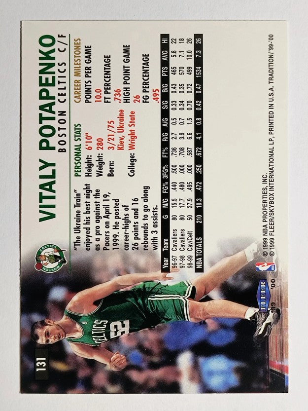 1999-00 Fleer #131 Vitaly Potapenko