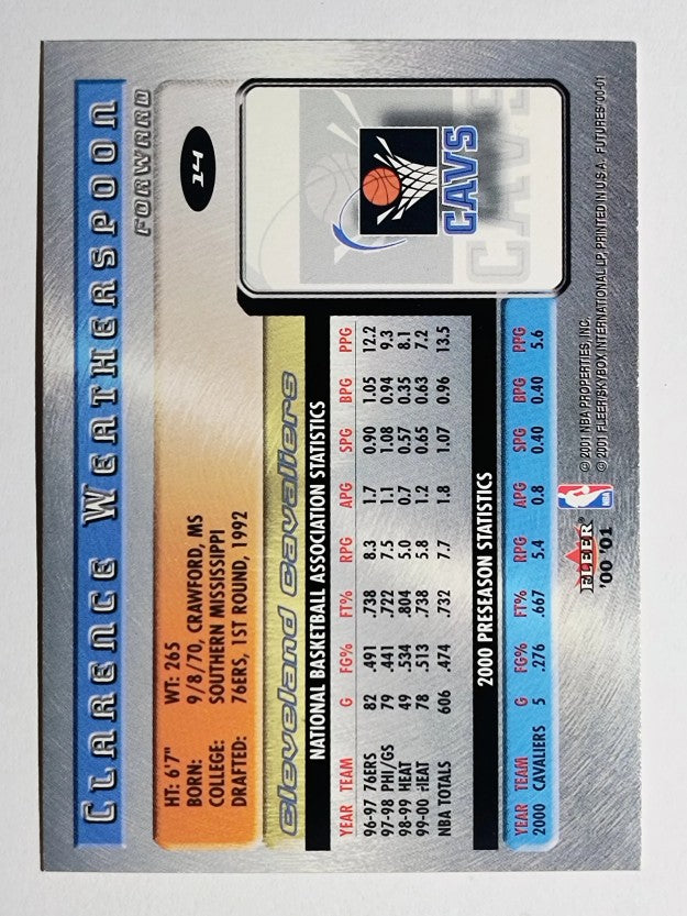 2000-01 Fleer Futures #14 Clarence Weatherspoon