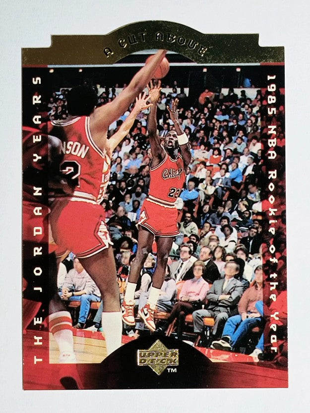 1996-97 Collector's Choice Jordan A Cut Above #CA1 Michael Jordan/85 ROY