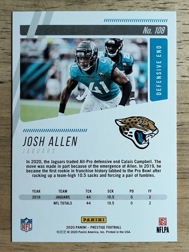 2020 Prestige #108 Josh Allen