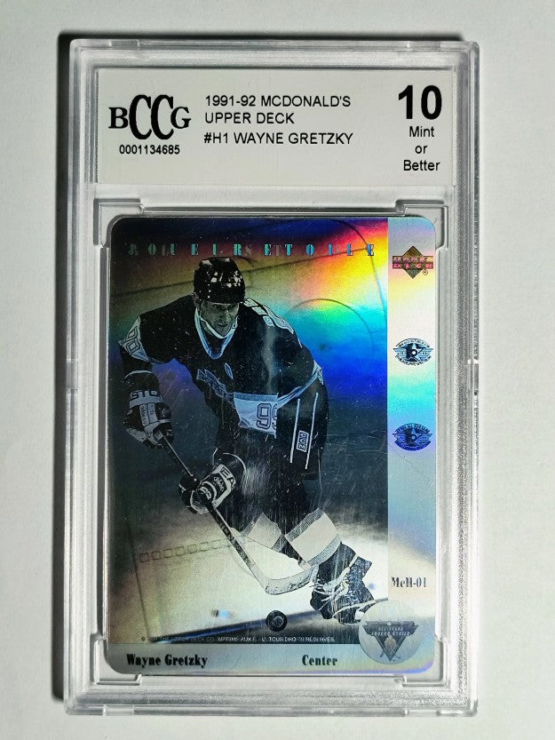 1991-92 McDonald's Upper Deck #H1 Wayne Gretzky (BCCG 10)