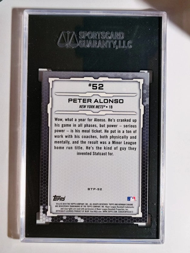 2019 Bowman Chrome Scouts Top 100 #BTP52 Peter Alonso (SGC 10)
