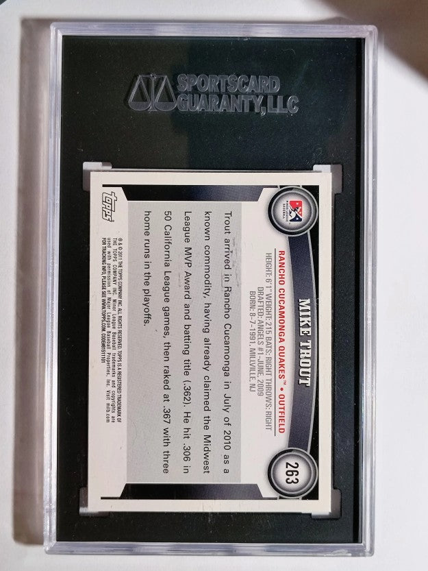 2011 Topps Pro Debut #263 Mike Trout (SGC 9)
