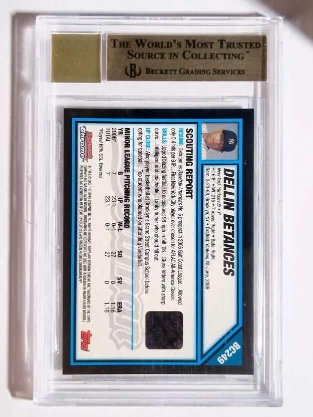 2007 Bowman Chrome Prospects #BC249 Dellin Betances AU (BGS 9.5 AU 10)