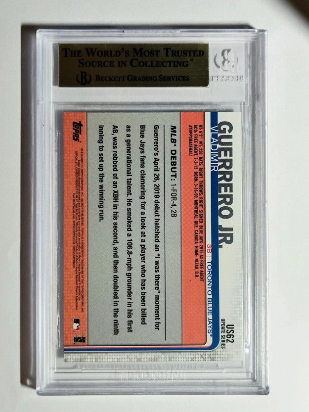 2019 Topps Update #US62 Vladimir Guerrero Jr. RD (BGS 9.5)