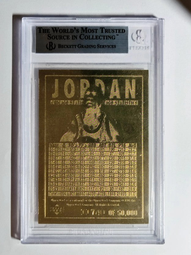 1994-00 Bleachers 23 Karat Gold #21 Michael Jordan/Upper Deck/50,000 (BGS 9)