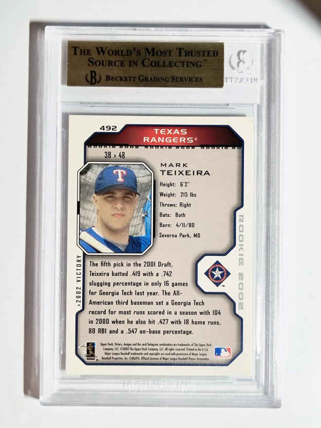 2002 Upper Deck Victory #492 Mark Teixeira ROO (BGS 9.5)