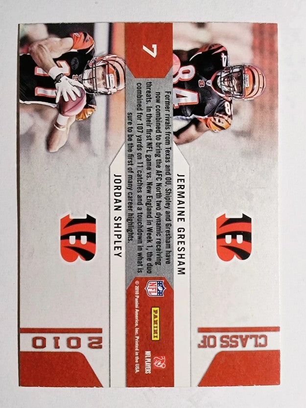 2010 Playoff Contenders Draft Class #7 Jermaine Gresham/Jordan Shipley