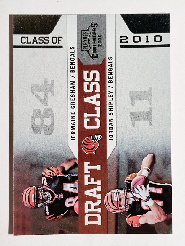 2010 Playoff Contenders Draft Class #7 Jermaine Gresham/Jordan Shipley