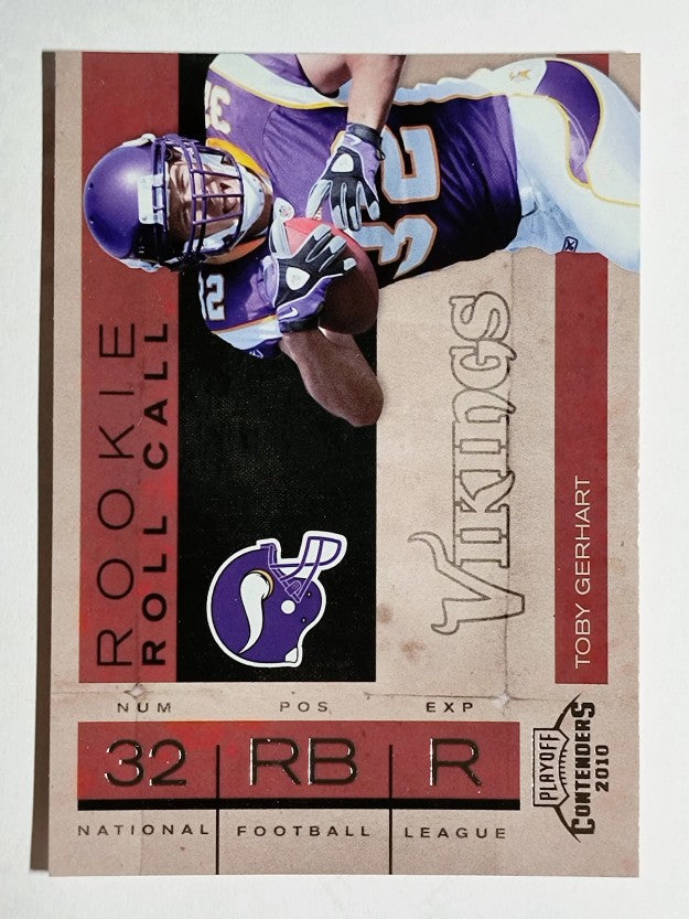 2010 Playoff Contenders Rookie Roll Call #19 Toby Gerhart