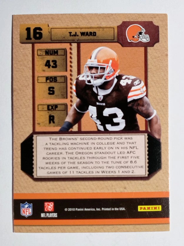 2010 Playoff Contenders ROY Contenders #16 T.J. Ward