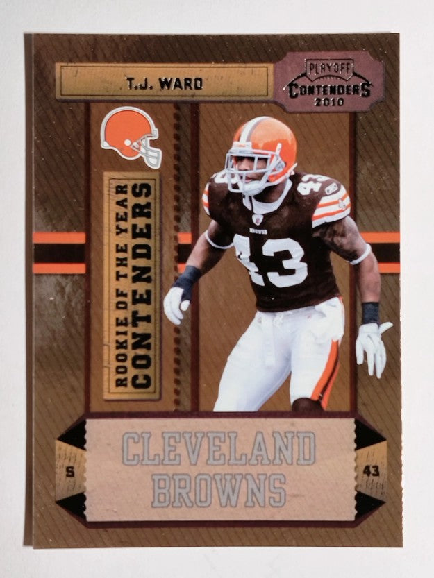 2010 Playoff Contenders ROY Contenders #16 T.J. Ward