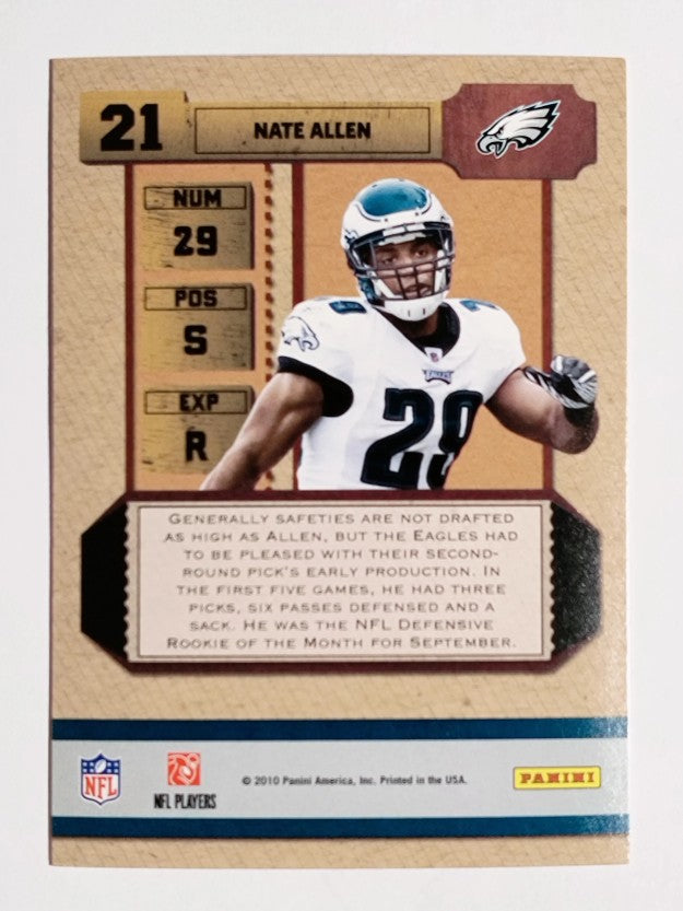 2010 Playoff Contenders ROY Contenders #21 Nate Allen