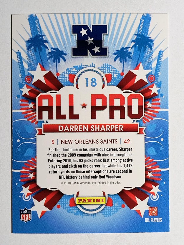 2010 Score All Pro #18 Darren Sharper