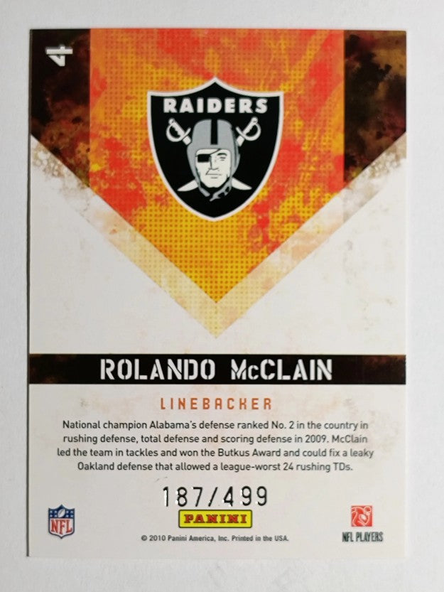 2010 Score Hot Rookies Scorecard #4 Rolando McClain