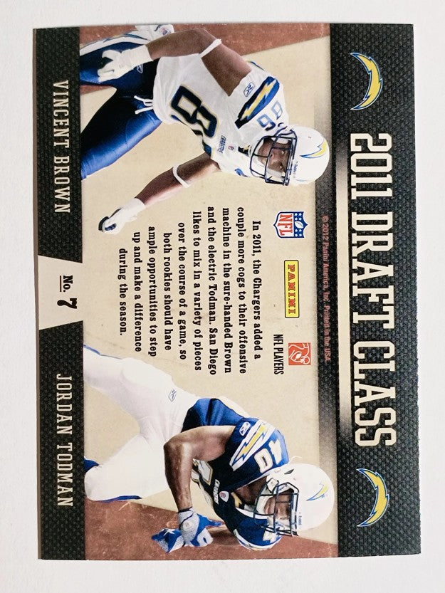 2011 Playoff Contenders Draft Class #7 Vincent Brown/Jordan Todman