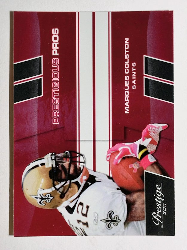 2011 Prestige Prestigious Pros Red #37 Marques Colston